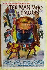 b298 MAN WHO LAUGHS one-sheet movie poster '66 Sergio Corbucci