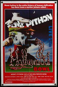 b318 MONTY PYTHON LIVE AT THE HOLLYWOOD BOWL one-sheet movie poster '82