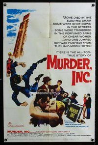 b322 MURDER INC one-sheet movie poster '60 Stuart Whitman, May Britt