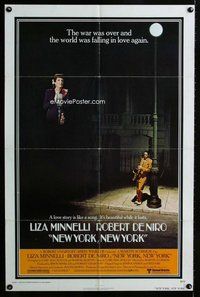 b331 NEW YORK NEW YORK one-sheet movie poster '77 Robert De Niro, Minnelli