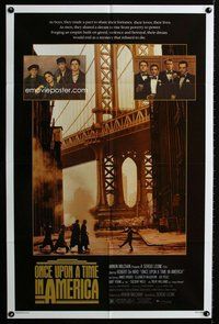 b345 ONCE UPON A TIME IN AMERICA one-sheet movie poster '84 Sergio Leone