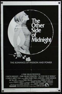 b350 OTHER SIDE OF MIDNIGHT one-sheet movie poster '77 Sidney Sheldon