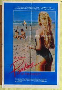 b356 PAULINE AT THE BEACH one-sheet movie poster '83 Eric Rohmer, Langlet