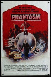 b359 PHANTASM one-sheet movie poster '79 Michael Baldwin, killer ball!