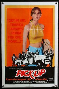 b362 PICK-UP one-sheet movie poster '75 classic sexy bad girl image!