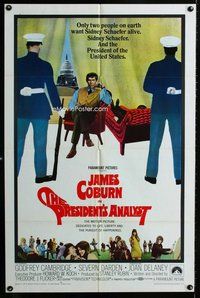 b367 PRESIDENT'S ANALYST one-sheet movie poster '68 shrink James Coburn!