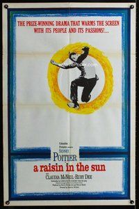 b378 RAISIN IN THE SUN one-sheet movie poster '61 Lorraine Hansberry