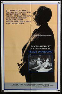 b380 REAR WINDOW one-sheet movie poster R83 Alfred Hitchcock, Jimmy Stewart