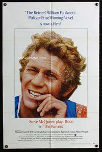b382 REIVERS int'l one-sheet movie poster '70 rascally Steve McQueen!