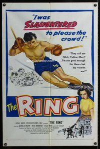 b389 RING one-sheet movie poster '52 Rita Moreno, Mexican boxing!