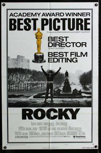 b397 ROCKY style B one-sheet movie poster '77 Sylvester Stallone, boxing!