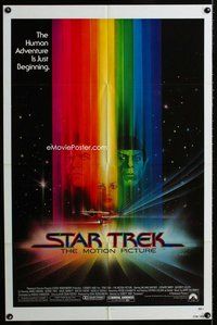b443 STAR TREK one-sheet movie poster '79 Shatner, Nimoy, Bob Peak art!