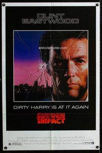 b454 SUDDEN IMPACT one-sheet movie poster '83 Clint Eastwood, Dirty Harry