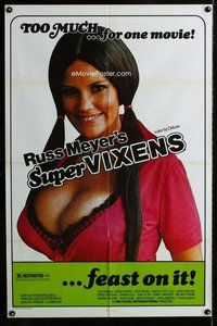 b459 SUPER VIXENS one-sheet movie poster '75 Russ Meyer, Uschi Digard