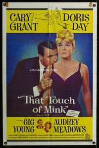 b481 THAT TOUCH OF MINK one-sheet movie poster '62 Cary Grant, Doris Day