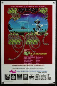 b561 YESSONGS one-sheet movie poster '75 great Roger Dean artwork!