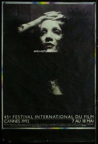 c015 INTERNATIONAL FESTIVAL OF FILM CANNES 1992 French one-panel movie poster '92