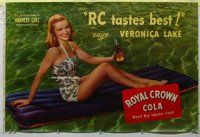 c028 VARIETY GIRL 27x40 poster '47 Veronica Lake with RC Cola!