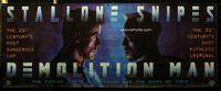 c080 DEMOLITION MAN vinyl banner movie poster'93 Stallone, Snipes
