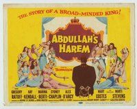 d012 ABDULLAH'S HAREM movie title lobby card '56 English sex in Egypt!
