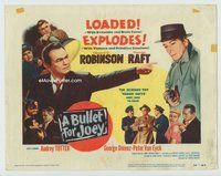 d051 BULLET FOR JOEY movie title lobby card '55 Raft, Edward G Robinson