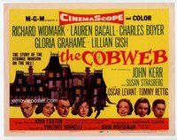 d067 COBWEB movie title lobby card '55 Richard Widmark, sexy film noir!