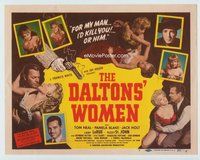 d081 DALTONS' WOMEN movie title lobby card '50 Tom Neal, Pamela Blake