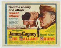 d133 GALLANT HOURS movie title lobby card '60 Admiral James Cagney!