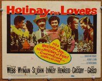 d156 HOLIDAY FOR LOVERS movie title lobby card '59 Clifton Webb, Jane Wyman