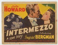 d168 INTERMEZZO movie title lobby card '39 Ingrid Bergman, Leslie Howard