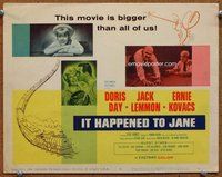 d172 IT HAPPENED TO JANE movie title lobby card '59 Doris Day, Jack Lemmon