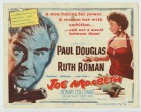 d179 JOE MACBETH movie title lobby card '56 Paul Douglas, Ruth Roman