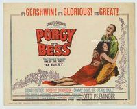 d284 PORGY & BESS movie title lobby card '59 Sidney Poitier, Dandridge