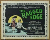 d294 RAGGED EDGE movie title lobby card '23 Alfred Lunt, Mimi Palmeri