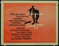 d310 SAINT JOAN movie title lobby card '57 Otto Preminger, Saul Bass art!