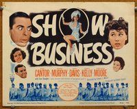 d329 SHOW BUSINESS movie title lobby card '44 Eddie Cantor, George Murphy