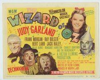 d001 WIZARD OF OZ movie title lobby card R49 completely different design!