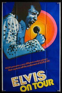 f005 ELVIS ON TOUR incomplete three-sheet movie poster '72 Elvis Presley