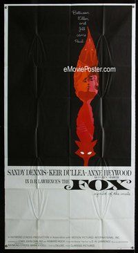 f085 FOX three-sheet movie poster '68 Sandy Dennis, Kier Dullea, Heywood