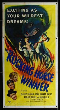 f199 ROCKING HORSE WINNER three-sheet movie poster '50 D.H. Lawrence, wild!