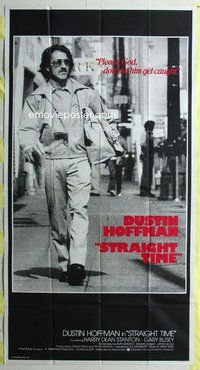 f224 STRAIGHT TIME int'l three-sheet movie poster '78 Dustin Hoffman in shades