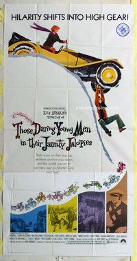 f241 THOSE DARING YOUNG MEN IN THEIR JAUNTY JALOPIES three-sheet movie poster ----