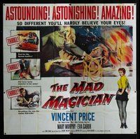 f317 MAD MAGICIAN six-sheet movie poster '54 3D Vincent Price, Mary Murphy