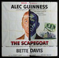 f341 SCAPEGOAT six-sheet movie poster '59 Alec Guinness in a dual role!