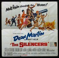 f345 SILENCERS six-sheet movie poster '66 Dean Martin & the Slaygirls!