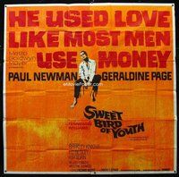f350 SWEET BIRD OF YOUTH six-sheet movie poster '62 Paul Newman, Page