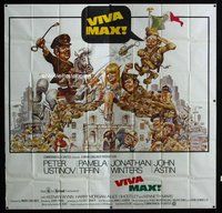 f357 VIVA MAX six-sheet movie poster '70 Peter Ustinov, Jack Davis art!