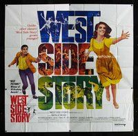 f359 WEST SIDE STORY six-sheet movie poster R68 Natalie Wood, Rita Moreno