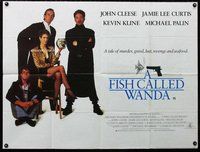 f383 FISH CALLED WANDA British quad movie poster '88 Jamie Lee Curtis
