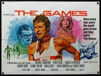 f384 GAMES British quad movie poster '70 Michael Crawford, Olympics